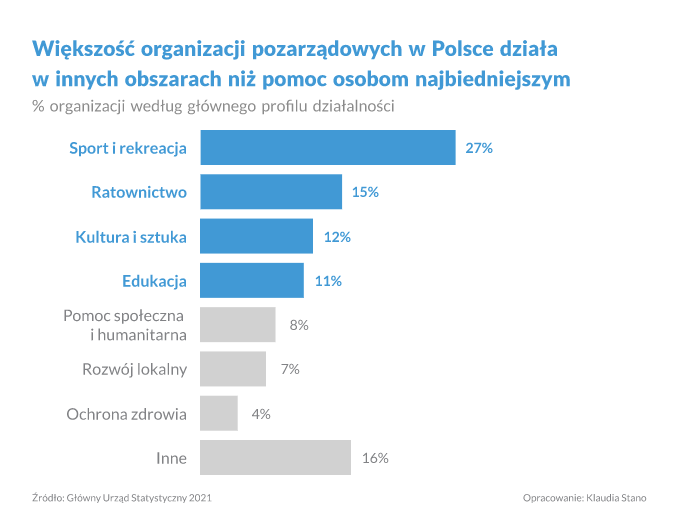 Czym zajmują się organizacje pozarządowe w Polsce