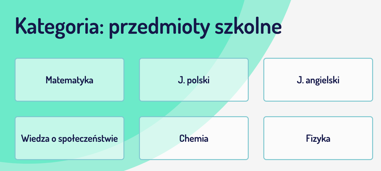 ścieżki kariery według przedmiotów szkolnych - Mapa Karier