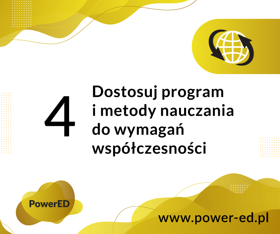 Dostosuj program i metody nauczania do wymagań współczesności