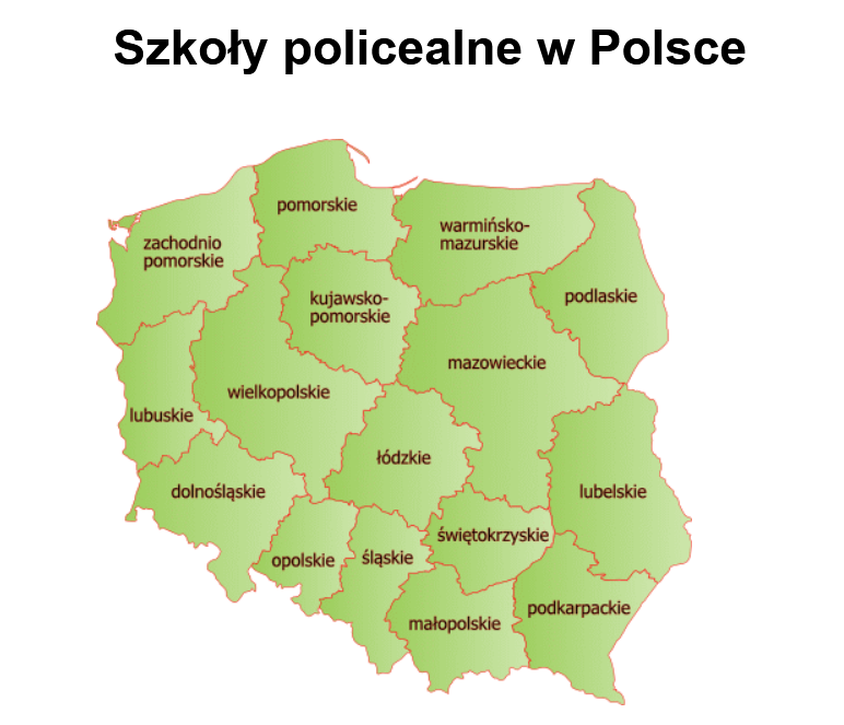 Szkoły policealne w Polsce - mapa według województw - EduBaza